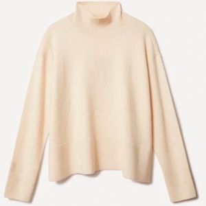 Everlane Blush Pink Cashmere Turtleneck